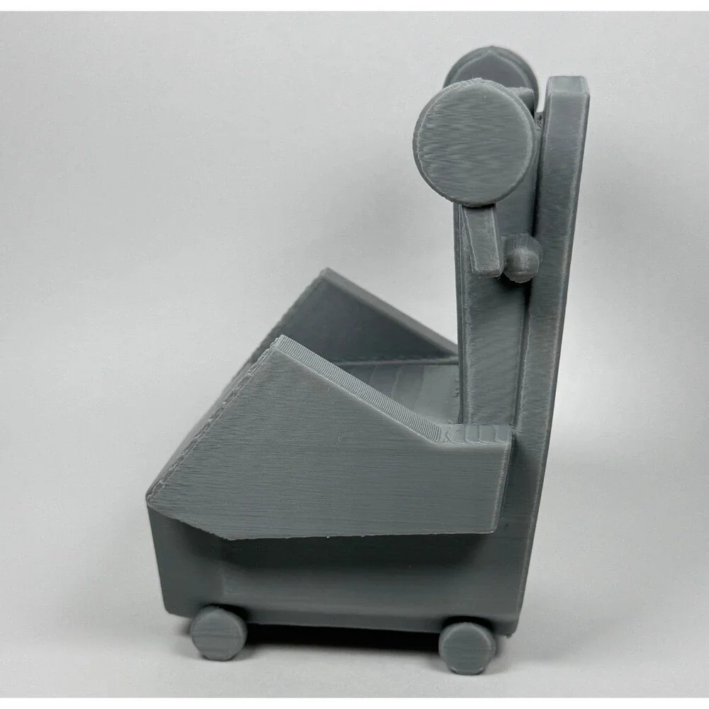 Star Trek TOS dagger of the mind torture chair paintable gray plastic